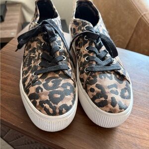 Steve Madden Emmi Leopard Print platform Sneakers